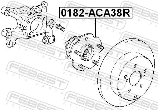 Handler.Part Wheel hub FEBEST 0182ACA38R 2