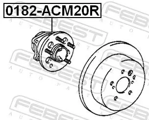 Handler.Part Wheel hub FEBEST 0182ACM20R 2