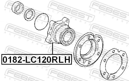 Handler.Part Wheel hub FEBEST 0182LC120RLH 2