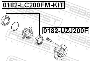 Handler.Part Wheel hub FEBEST 0182LC200FMKIT 2