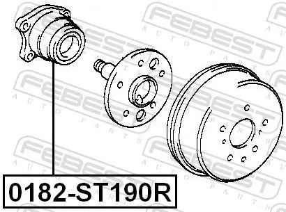 Handler.Part Wheel hub FEBEST 0182ST190R 2