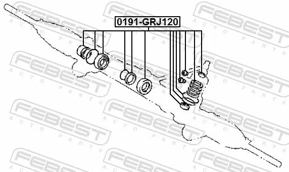 Handler.Part Repair kit, steering gear FEBEST 0191GRJ120 2