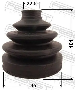 Handler.Part Bellow, driveshaft FEBEST 0217C24 2