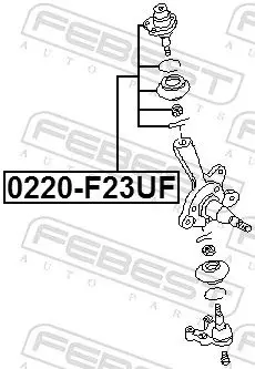 Handler.Part Ball joint FEBEST 0220F23UF 2