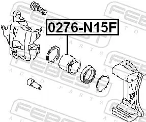 Handler.Part Piston, brake caliper FEBEST 0276N15F 2