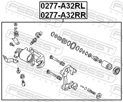 Handler.Part Brake caliper FEBEST 0277A32RL 2