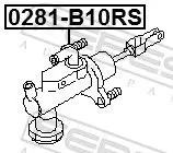 Handler.Part Master cylinder, clutch FEBEST 0281B10RS 2