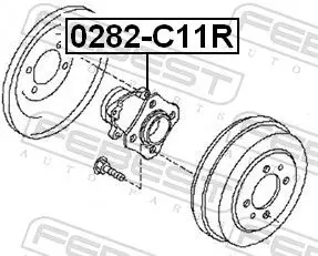 Handler.Part Wheel hub FEBEST 0282C11R 2