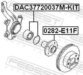 Handler.Part Wheel hub FEBEST 0282E11F 2