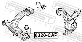 Handler.Part Ball joint FEBEST 0320CAP 2