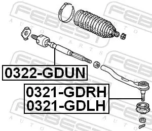 Handler.Part Tie rod end FEBEST 0321GDLH 2