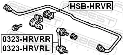 Handler.Part Rod/strut, stabiliser FEBEST 0323HRVRL 2