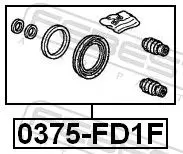 Handler.Part Repair kit, brake caliper FEBEST 0375FD1F 2