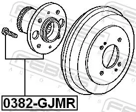 Handler.Part Wheel hub FEBEST 0382GJMR 2