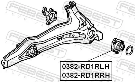 Handler.Part Wheel hub FEBEST 0382RD1RLH 2