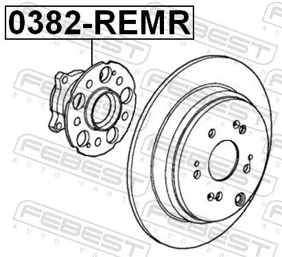 Handler.Part Wheel hub FEBEST 0382REMR 2