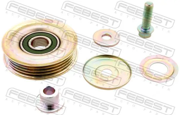 Handler.Part Tensioner pulley, v-ribbed belt FEBEST 0387CRV 1