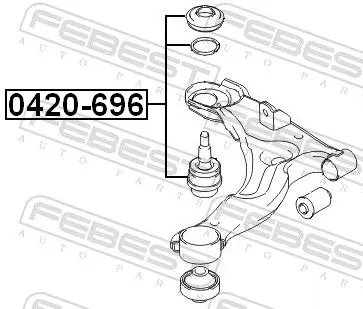 Handler.Part Ball joint FEBEST 0420696 2