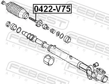 Handler.Part Tie rod axle joint FEBEST 0422V75 2