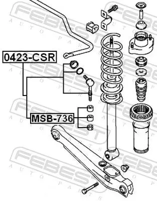 Handler.Part Rod/strut, stabiliser FEBEST 0423CSR 2