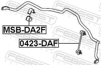 Handler.Part Rod/strut, stabiliser FEBEST 0423DAF 2