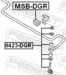 Handler.Part Rod/strut, stabiliser FEBEST 0423DGR 2