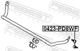 Handler.Part Rod/strut, stabiliser FEBEST 0423PD8WF 2