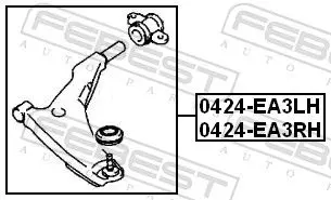 Handler.Part Track control arm FEBEST 0424EA3RH 2