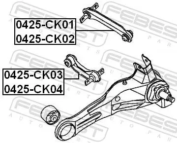 Handler.Part Track control arm FEBEST 0425CK01 2