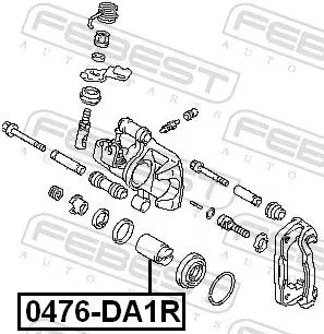 Handler.Part Piston, brake caliper FEBEST 0476DA1R 2