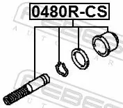 Handler.Part Repair kit, clutch master cylinder FEBEST 0480RCS 2