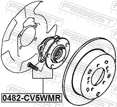 Handler.Part Wheel hub FEBEST 0482CV5WMR 2