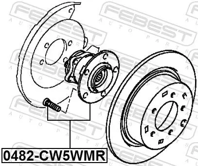 Handler.Part Wheel hub FEBEST 0482CW5WMR 2