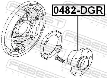 Handler.Part Wheel hub FEBEST 0482DGR 2