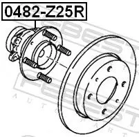 Handler.Part Wheel hub FEBEST 0482Z25R 2