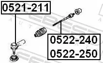 Handler.Part Tie rod end FEBEST 0521211 2