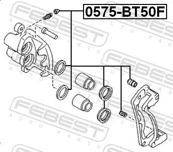 Handler.Part Repair kit, brake caliper FEBEST 0575BT50F 2