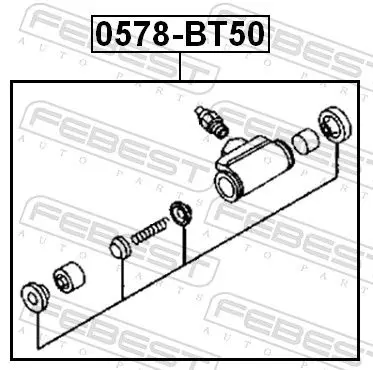 Handler.Part Wheel brake cylinder FEBEST 0578BT50 2