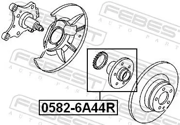 Handler.Part Wheel hub FEBEST 05826A44R 2