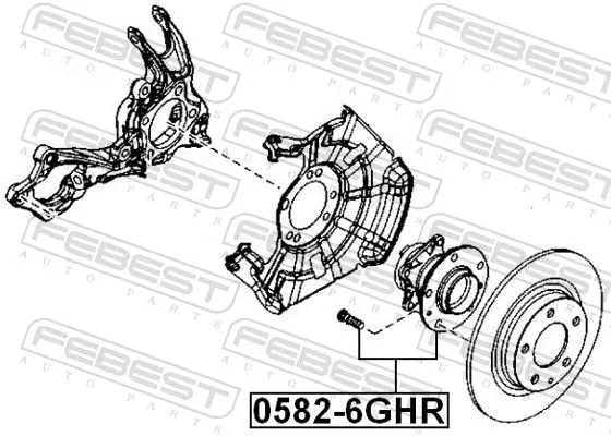 Handler.Part Wheel hub FEBEST 05826GHR 2