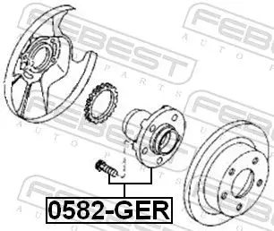 Handler.Part Wheel hub FEBEST 0582GER 2