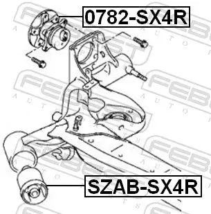 Handler.Part Wheel hub FEBEST 0782SX4R 2