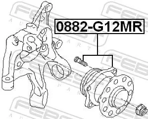 Handler.Part Wheel hub FEBEST 0882G12MR 2