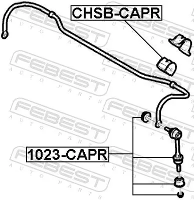 Handler.Part Rod/strut, stabiliser FEBEST 1023CAPR 2