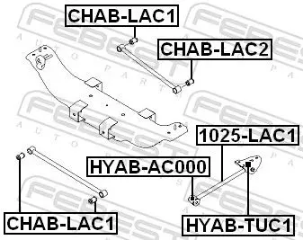 Handler.Part Track control arm FEBEST 1025LAC1 2