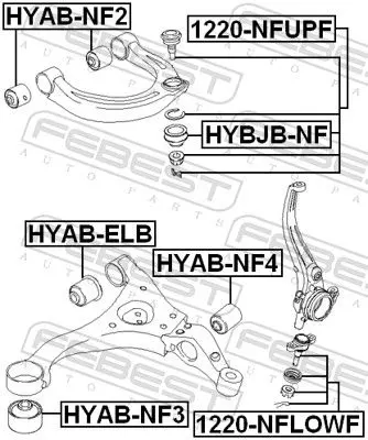 Handler.Part Ball joint FEBEST 1220NFUPF 2