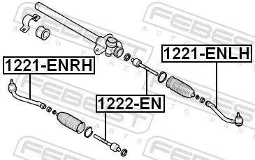 Handler.Part Tie rod end FEBEST 1221ENRH 2