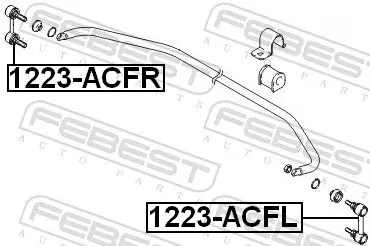 Handler.Part Rod/strut, stabiliser FEBEST 1223ACFR 2