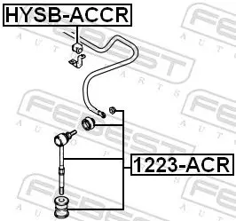 Handler.Part Rod/strut, stabiliser FEBEST 1223ACR 2