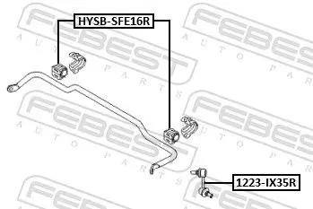 Handler.Part Rod/strut, stabiliser FEBEST 1223IX35R 2